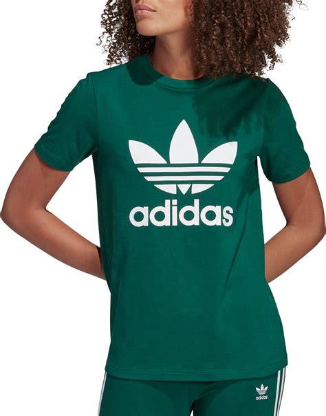 adidas trefoil t shirt women's